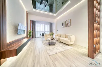 Living Room image for: Apartment - 1 Bedroom - 1 Bathroom for rent in Marina Park - Dubai Marina - Dubai, Image 1