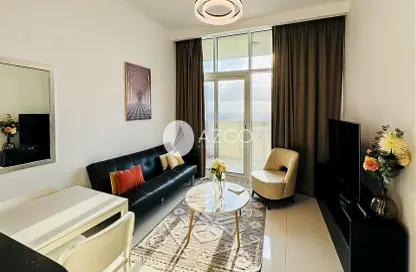 Living Room image for: Apartment - 1 Bedroom - 2 Bathrooms for sale in Tower 108 - Jumeirah Village Circle - Dubai, Image 1