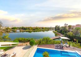 Pool image for: Villa - 4 bedrooms - 4 bathrooms for sale in Entertainment Foyer - Mediterranean Clusters - Jumeirah Islands - Dubai, Image 1