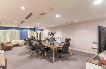 Office Space - Studio - 1 Bathroom for rent in Clover Bay Tower - Business Bay - Dubai