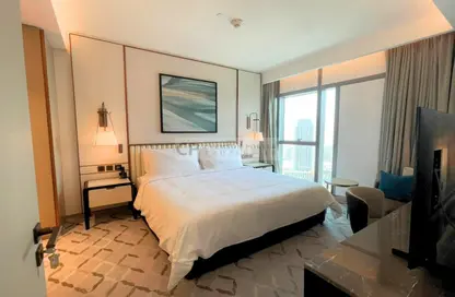 Room / Bedroom image for: Apartment - 3 Bedrooms - 4 Bathrooms for sale in Address Harbour Point - Dubai Creek Harbour (The Lagoons) - Dubai, Image 1
