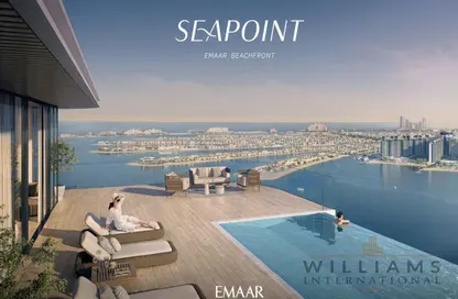 Water View image for: Apartment - 2 Bedrooms - 2 Bathrooms for sale in Seapoint - EMAAR Beachfront - Dubai Harbour - Dubai, Image 1