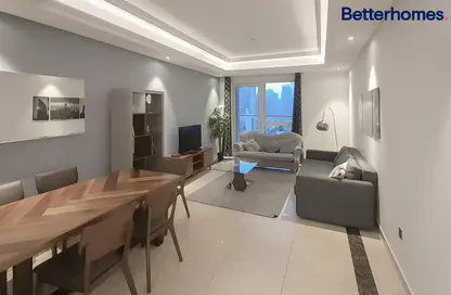 Living / Dining Room image for: Apartment - 2 Bedrooms - 4 Bathrooms for rent in Mon Reve - Downtown Dubai - Dubai, Image 1