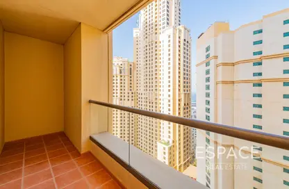 Balcony image for: Apartment - 1 Bedroom - 2 Bathrooms for sale in Shams 1 - Shams - Jumeirah Beach Residence - Dubai, Image 1