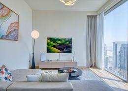 Living Room image for: Apartment - 1 bedroom - 1 bathroom for rent in Creek Rise Tower 1 - Creek Rise - Dubai Creek Harbour (The Lagoons) - Dubai, Image 1