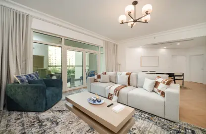 Apartment - 2 Bedrooms - 2 Bathrooms for rent in Al Tamr - Shoreline Apartments - Palm Jumeirah - Dubai
