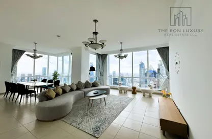 Living / Dining Room image for: Apartment - 3 Bedrooms - 5 Bathrooms for rent in Manazel Al Safa - Business Bay - Dubai, Image 1