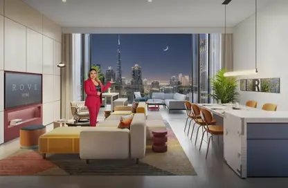 Apartment - 1 Bedroom - 2 Bathrooms for sale in Rove Home Downtown - Downtown Dubai - Dubai