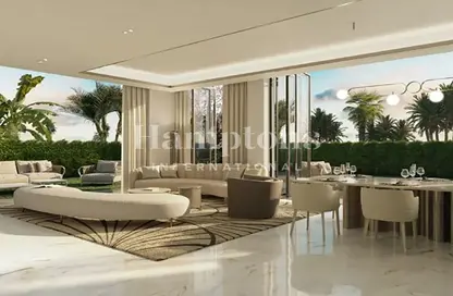 Living / Dining Room image for: Townhouse - 4 Bedrooms - 4 Bathrooms for sale in Elie Saab VIE Townhouses - Meydan - Dubai, Image 1