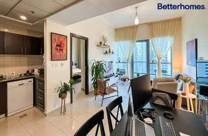 Living / Dining Room image for: Apartment - 1 Bedroom - 2 Bathrooms for sale in Central Tower - Bay Central - Dubai Marina - Dubai, Image 1