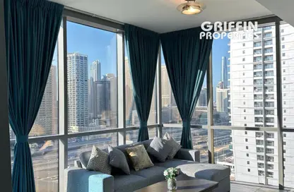 شقة - غرفة نوم - 2 حمامات للايجار في برج إنديجو - (JLT) مجمع D - أبراج بحيرة الجميرا - دبي