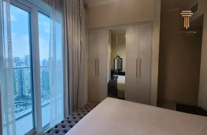 Room / Bedroom image for: Apartment - 3 Bedrooms - 4 Bathrooms for rent in Damac Heights - Dubai Marina - Dubai, Image 1