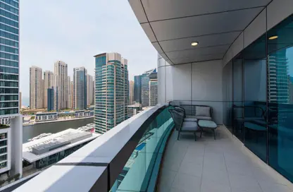 Apartment - 4 Bedrooms - 5 Bathrooms for rent in Horizon Tower - Dubai Marina - Dubai