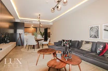 Living / Dining Room image for: Apartment - 1 Bedroom - 2 Bathrooms for rent in Elite Residence - Dubai Marina - Dubai, Image 1