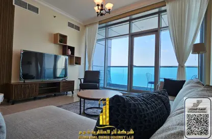 شقة - 2 غرف نوم - 3 حمامات للايجار في برج الكورنيش - الرميلة - عجمان