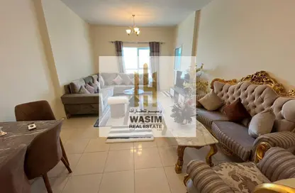 Apartment - 1 Bedroom - 2 Bathrooms for rent in Orient Tower 1 - Orient Towers - Al Bustan - Ajman