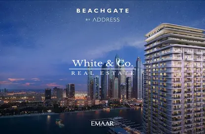 Outdoor Building image for: Apartment - 3 Bedrooms - 4 Bathrooms for sale in Beachgate by Address - EMAAR Beachfront - Dubai Harbour - Dubai, Image 1