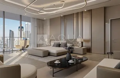 Living Room image for: Apartment - 2 Bedrooms - 3 Bathrooms for sale in Sobha Seahaven Tower A - Sobha Seahaven - Dubai Harbour - Dubai, Image 1
