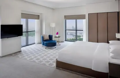 Room / Bedroom image for: Apartment - 3 Bedrooms - 4 Bathrooms for rent in Hyatt Regency Creek Heights Residences - Dubai Healthcare City - Dubai, Image 1