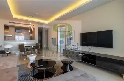 Living Room image for: Apartment - 2 Bedrooms - 3 Bathrooms for rent in DAMAC Towers by Paramount - Business Bay - Dubai, Image 1