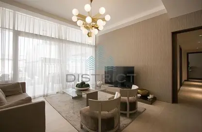 Living Room image for: Apartment - 2 Bedrooms - 2 Bathrooms for rent in Hameni Tower - Jumeirah Village Circle - Dubai, Image 1