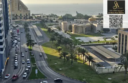شقة - غرفة نوم - 1 حمام للايجار في مساكن كورنيش عجمان - طريق كورنيش عجمان - عجمان
