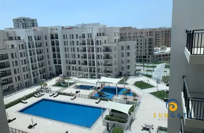 Apartment - Studio - 1 Bathroom for rent in Hayat Boulevard-2A - Hayat Boulevard - Town Square - Dubai