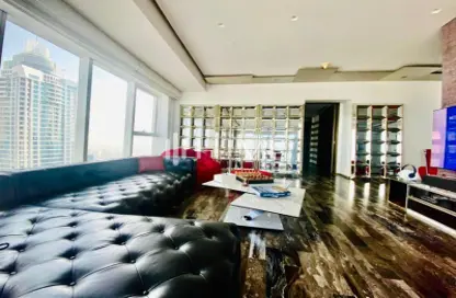 Living Room image for: Apartment - 4 Bedrooms - 5 Bathrooms for sale in Damac Heights - Dubai Marina - Dubai, Image 1