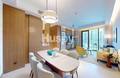 Living / Dining Room image for: Apartment - 3 Bedrooms - 3 Bathrooms for sale in The Address Residences Dubai Opera Tower 2 - The Address Residences Dubai Opera - Downtown Dubai - Dubai, Image 1