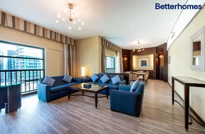 Living Room image for: Hotel  and  Hotel Apartment - 3 Bedrooms - 2 Bathrooms for rent in Time Oak Hotel - Barsha Heights (Tecom) - Dubai, Image 1