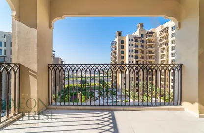 Balcony image for: Apartment - 2 Bedrooms - 3 Bathrooms for rent in Asayel - Madinat Jumeirah Living - Umm Suqeim - Dubai, Image 1