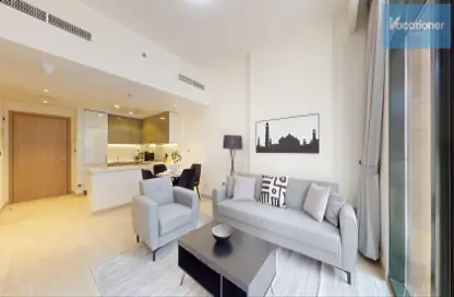 Living / Dining Room image for: Apartment - 1 Bedroom - 1 Bathroom for rent in AZIZI Riviera 6 - Meydan One - Meydan - Dubai, Image 1