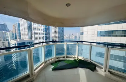 Apartment - 3 Bedrooms - 3 Bathrooms for rent in Beach Tower 1 - Al Khan Lagoon - Al Khan - Sharjah