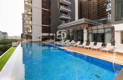 Pool image for: Apartment - 1 Bathroom for rent in Wilton Park Residences - Mohammed Bin Rashid City - Dubai, Image 1