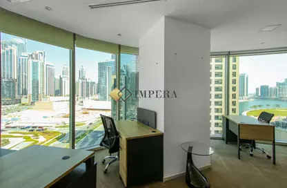 Office Space - Studio - 2 Bathrooms for rent in The Binary Tower - Business Bay - Dubai