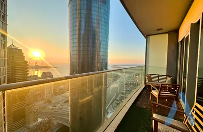 Apartment - 1 Bedroom - 2 Bathrooms for rent in Damac Heights - Dubai Marina - Dubai