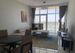 Living / Dining Room image for: Apartment - 1 bedroom - 2 bathrooms for rent in Tower 108 - Jumeirah Village Circle - Dubai, Image 1