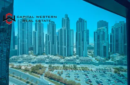 مكتب - استوديو - 1 حمام للايجار في برج أوبوس - الخليج التجاري - دبي