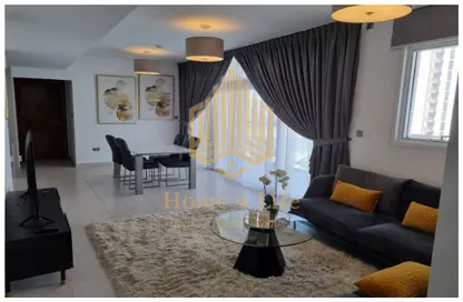 Living / Dining Room image for: Apartment - 2 Bedrooms - 3 Bathrooms for sale in Parkside Residence - Shams Abu Dhabi - Al Reem Island - Abu Dhabi, Image 1