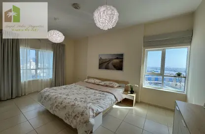 Apartment - 1 Bedroom - 2 Bathrooms for rent in Orient Tower 2 - Orient Towers - Al Bustan - Ajman