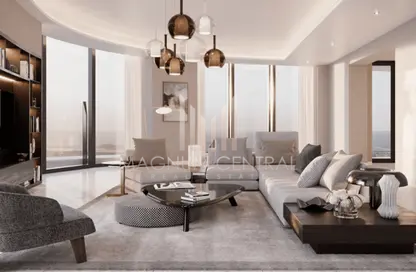 Living Room image for: Penthouse - 4 Bedrooms - 4 Bathrooms for sale in IL Primo - Opera District - Downtown Dubai - Dubai, Image 1