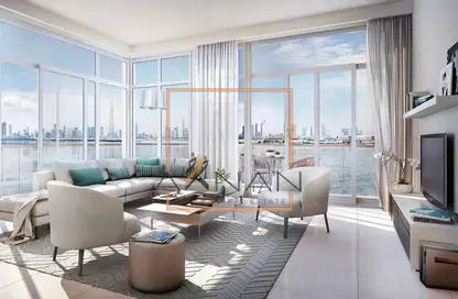 Living Room image for: Apartment - 2 Bedrooms - 3 Bathrooms for sale in The Cove II Building 6 - The Cove ll - Dubai Creek Harbour (The Lagoons) - Dubai, Image 1