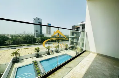 Balcony image for: Apartment - 1 Bedroom - 2 Bathrooms for rent in Binghatti Jasmine - Jumeirah Village Circle - Dubai, Image 1