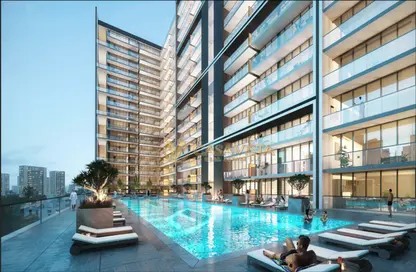 Pool image for: Apartment - 2 Bedrooms - 3 Bathrooms for sale in Binghatti Amber - Jumeirah Village Circle - Dubai, Image 1