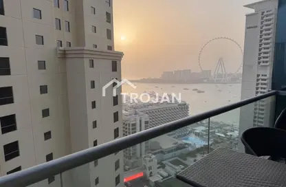 Apartment - 2 Bedrooms - 3 Bathrooms for rent in Al Fattan Marine Tower - Al Fattan Marine Towers - Jumeirah Beach Residence - Dubai