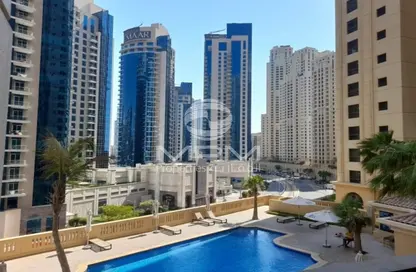 Apartment - 3 Bedrooms - 2 Bathrooms for rent in Rimal 4 - Rimal - Jumeirah Beach Residence - Dubai