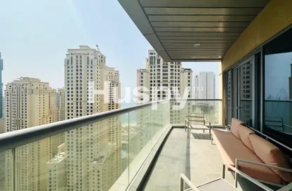 Apartment - 3 Bedrooms - 4 Bathrooms for rent in JAM Marina Residence - Dubai Marina - Dubai