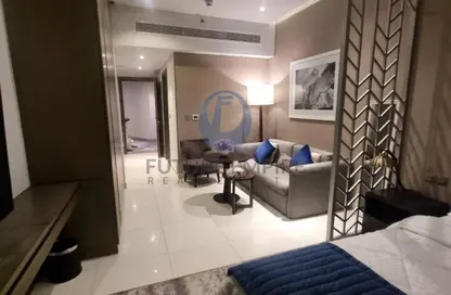 Apartment - Studio - 1 Bathroom for rent in Damac Maison Prive A - Damac Maison Prive - Business Bay - Dubai