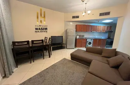 Apartment - 1 Bedroom - 2 Bathrooms for rent in Orient Tower 1 - Orient Towers - Al Bustan - Ajman