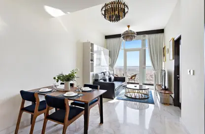 Living / Dining Room image for: Apartment - 1 Bedroom - 1 Bathroom for sale in Bayz by Danube - Business Bay - Dubai, Image 1